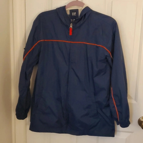 Gap Girls Hooded Zipper Up Windbreaker - Picture 1 of 13